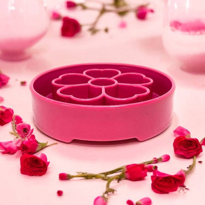 Flower Design Enrichment Slow Feeder Bowl - Performance Dog Supply