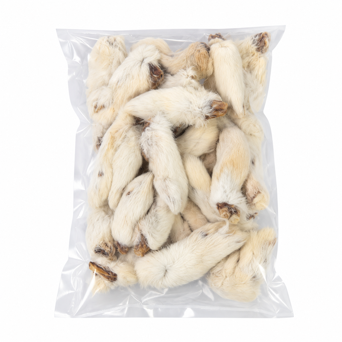 Bulk - Rabbit Feet with Fur – 30 Pack