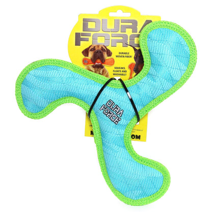 DuraForce Boomerang - Blue - Squeaky Dog Toy