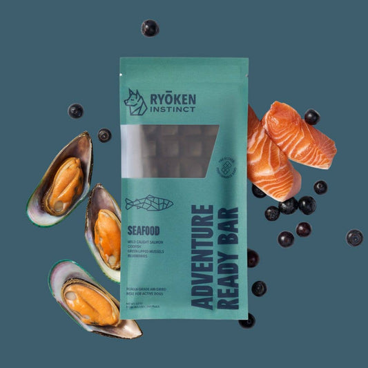 Seafood Treat & Snack Bar for Active Dogs -Energy & Recovery