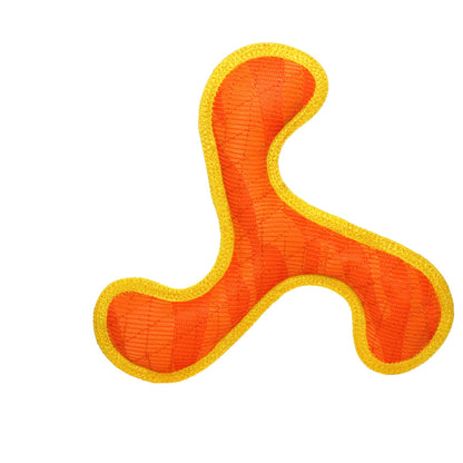 DuraForce Boomerang - Orange - Squeaky Dog Toy
