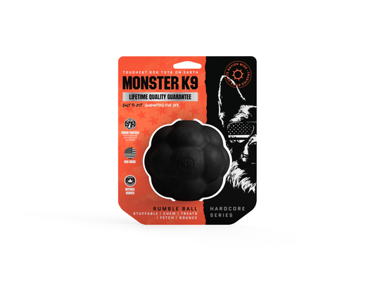 Monster K9 Dog Toys - Rumble Ball For Aggressive Dog Chewers