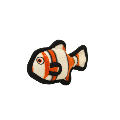 Tuffy Ocean Fish - Orange, Durable Squeaky Dog Toy