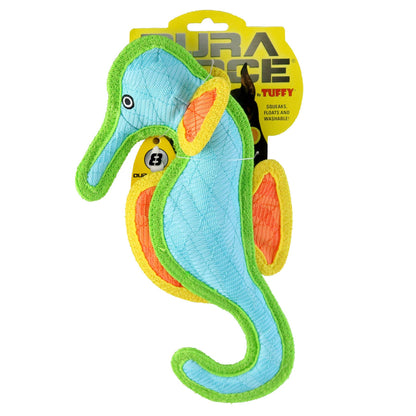 DuraForce Seahorse - Blue - Squeaky Dog Toy