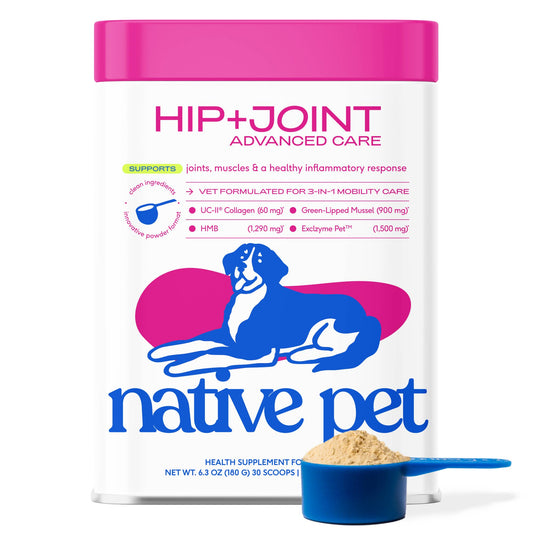 Native Pet - Hip+Joint Advanced Care Powder Joint, Muscle & Inflammation