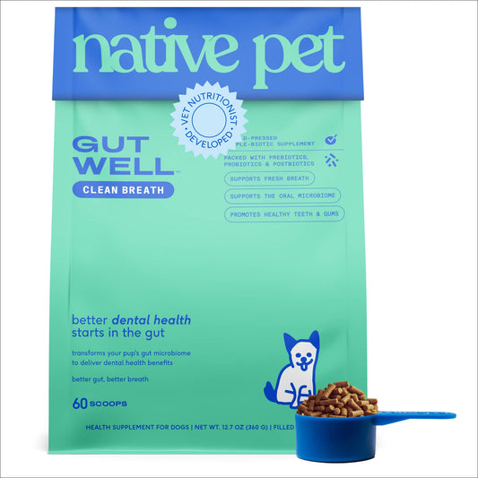Native Pet - Native Pet GutWell Clean Breath, Dog Dental Care Supplement