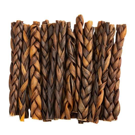 Bulk - Jumbo Braided Collagen Stick – 15 Pack