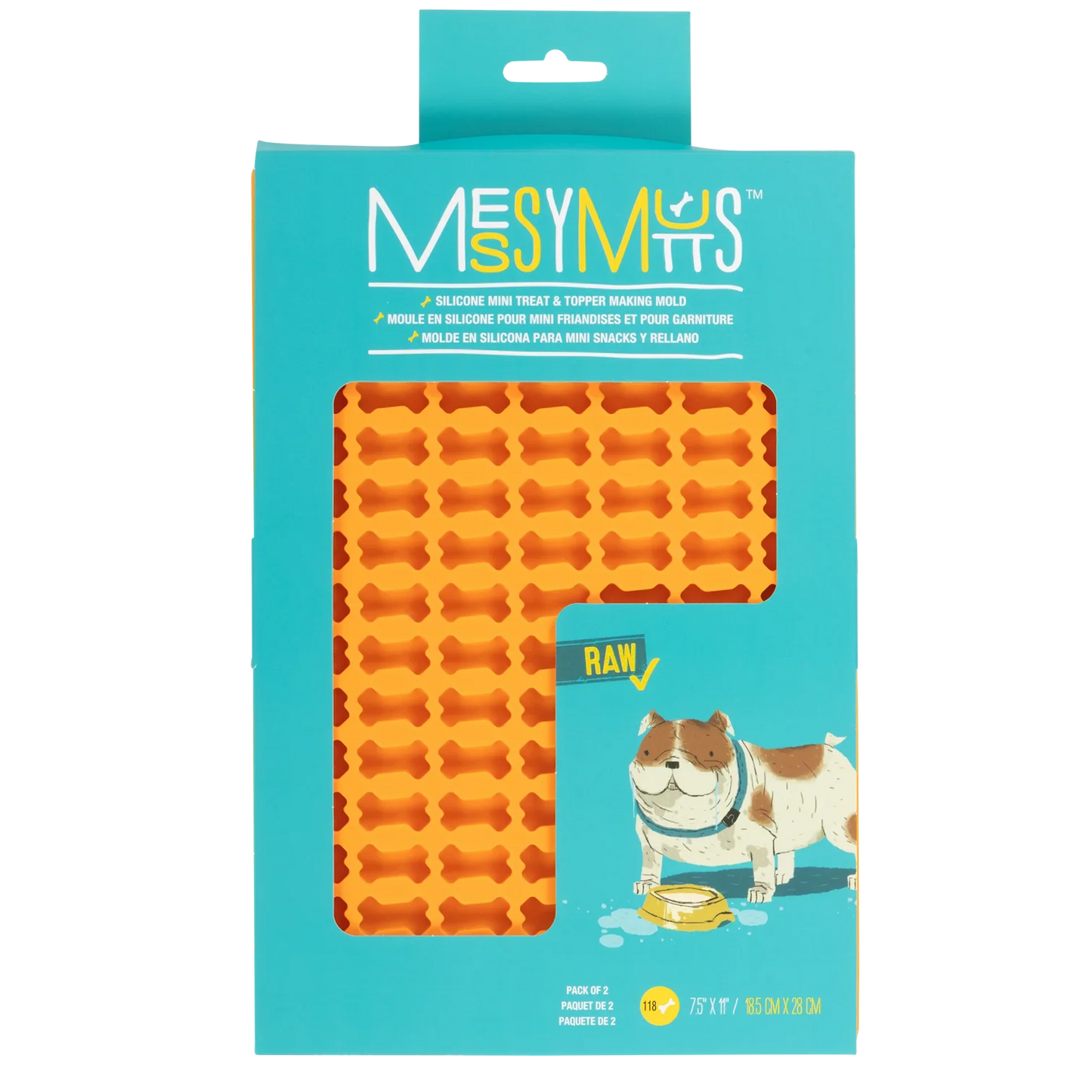 Mini Bones Silicone Dog Treat Mold - 2 Pack